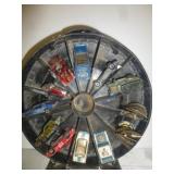 HotWheels Rally Case w/ Cars & Collector Badges