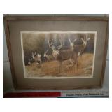 Charles Beckendorf Signed White Tail Deer Print