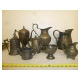 Antique Silver Plate Pitchers & Jugs Gunter Hotel
