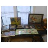 Vintage Wall Art & Prints - Contents of Table Top