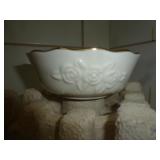 Lenox Collection Rose Blossom Porcelain Bowl