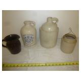 4pc Antique & Vintage Stone Ware