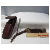 BSA Shield Schrade LB7 w/ Fire Starter & Case