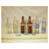 Vintage Glass Soda Bottle Collection