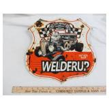Welderup Hot Rod Shop Las Vegas Metal Sign