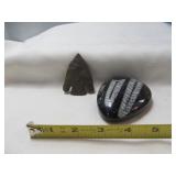 Orthoceras Fossil Egg & Dovetail Arrow Head