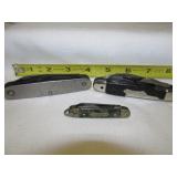 3pc Vintage Camp Knives - Camillus, Sabre, Scout