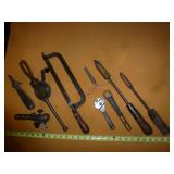 Antique Tools - Valve Cutter, Soldering Irons, Etc