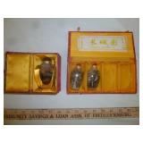 3pc Chinese Glass Reverse Painted Snuff Bottles
