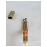 Vintage Japan Brass Ruler Wick Lighter