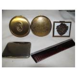 Vintage Compact & Cigarettes Case, Lady