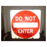DO NOT ENTER  - Full Size Metal Highway Sign