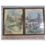 Pair of Helmut von Wagner Original Watercolors
