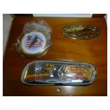 Hautman American Eagle Pocket Watch & Knife Set