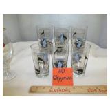 6pc Set 1978 Country Music Hall of Fame Tumblers