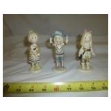 3pc Lenox Girlhood Memories Porcelain Figures