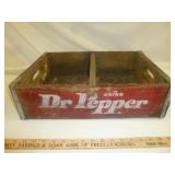 Vintage Wood Dr. Pepper Soda Bottle 6 Pack Crate