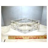 Arnolfo Di Cambio Art Deco 12" Lead Crystal Bowl