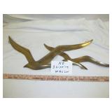 Mid Century Cast Brass Seagull Wall Hang