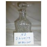 Gorham Cut Lead Crystal Square Liquor Decanter
