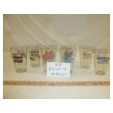 8pc Beer Glasses - Coors, Shiner, Miller Lite, Etc