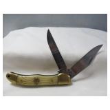 Vintage 2 Blade 5.25" Folding Hunter Knife