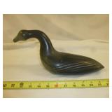 Vintage Native Inuit Carved Soapstone Loon