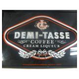 Demi-Tasse Coffee Cream Liqueur Mirror Sign