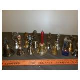 14pc Miniature Metal Souvenir Bell Collection
