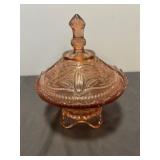 Vintage Mayfair Open Rose Pink Depression Glass