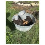 3pc - Galvanized Wash Tub & Buckets