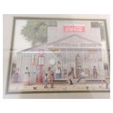 Jack Meyers Folk Art Style Coca Cola Framed Print