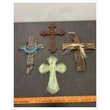 4pc Decorative Wall Crosses