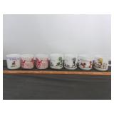 7pc Hazel Atlas Vintage Milk Glass Kid