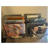 Mid Century Wire Record Racks & Vinyl LP