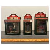 3pc Coca Cola Town Square Vintage Figurines