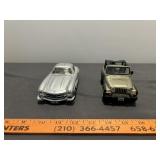 Jeep Wrangler & Mercedes 300SL Die Cast Models