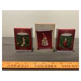 3pc Hallmark Keepsake Ornaments
