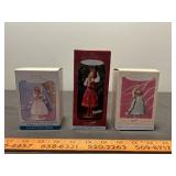 3pc Barbie Hallmark Keepsake Limited Ed. Ornaments