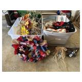 Mixed Holiday Decor - Double Storage Tote Lot