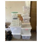 12pc Storage Totes & Organizer Boxes w/ Lids