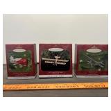 3pc Hallmark Collector Series Airplane Ornaments