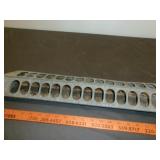 Vintage Galvanized Metal 24" Poultry Feeder