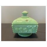 Westmoreland Green Jadeite Milk Glass Candy Dish