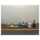 10pc Ceramic & Porcelain Souvenir Bell Collection