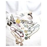 17 Necklace & Earring Sets Estate Fashion Jewelry