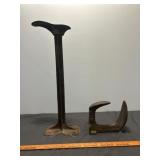 2pc Antique Cast Iron Cobbler