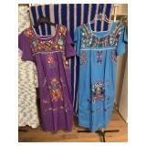 2pc Hand Embroidered Floral "Puebla" Dresses