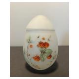 Viking Glass Frosted Satin Glass Egg Jar
