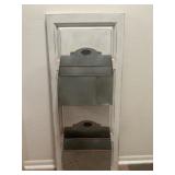 Vintage Wood Door File / Organizer Rack
